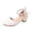 a-White159, variant on FINALGANG Girls Kids Dressy Low Heel Shoes With Double Layer Pearl Ankle Strap Bow Back Detail Soft Suede Upper For Formal Events Evening Wear Stylish Shoes