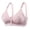Rose Gold, variant on Gyexs Elderly Women Medium Cup Breathable Wirefree Bra Comfortable Jacquard Wrapped Underwear Bralettes for Women, Red, Size 36