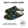 thumbnail image 6 of JUNZAN Off-Road Vehicle Print Cozy Slippers for Men& Women,Fuzzy Slip-on Slippers TPR Sole Slippers Plush Lining House Shoes for Indoor & Outdoor-39/40, 6 of 7