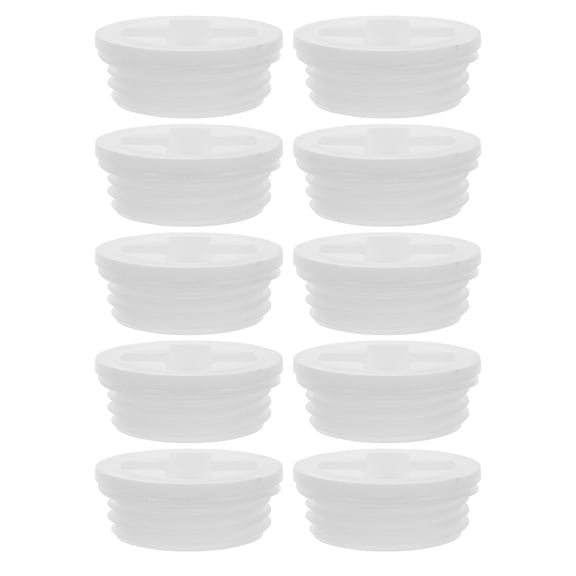 OFFIGAM White Plastic Bucket Lids 10-Pack Tight Seal, Easy to Use, and Versatile for Home Storage