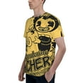 thumbnail image 6 of Unisex Bendy And The Ink Machine 3d Graphic Print Shirts For Mens Womens Casual Short Sleeve Tee Shirts Top, 6 of 7