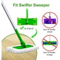 Home Times XLarge Dust Mop Refill for Swiffer Sweeper XL Mop 4 Pack Washable & Reusable