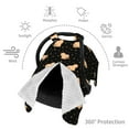 thumbnail image 3 of Car Seat Cover Baby, Capybaras Star Baby Car Seat Cover for Baby Boys Girls Newborn , Infant Car Seat Canopy Cover Nursing Breastfeeding Cover Warm Blanket, 3 of 7