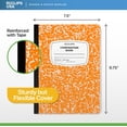 thumbnail image 2 of E-Clips USA 100-Sheet Wide-Ruled Hard Cover Composition Notebooks, Orange, 24-Pack Bulk, 2 of 6