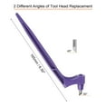 thumbnail image 2 of Uxcell Craft Cutting Tools, 360 Degree Rotating Cutter with 30 45 Degree Tip, Purple, 2 of 5