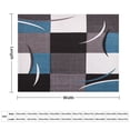 thumbnail image 2 of Modern Geometric Throw Blanket Warm Microfiber Flannel Bedroom Decor Blankets For Beds, 2 of 6