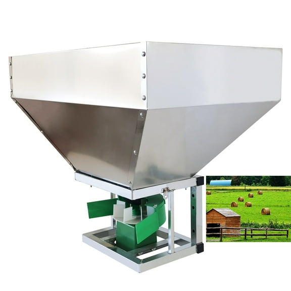 Electric Fertilizer Spreader Machine Tractor Front Stainless Steel Bracket Farm 12V 150W
