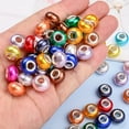 thumbnail image 6 of [Gradient Resin Beads] 108pcs 2D Flat Resin Beads | 9x14mm Large-hole Round Beads with Spacer, Loose Gradient Color for DIY Jewelry, Necklaces, Bracelets, Key Chains, Pen Handicrafts & Jewelry, 6 of 10