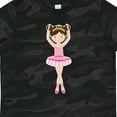 thumbnail image 4 of Inktastic Ballerina with Two Buns Girls Toddler T-Shirt, 4 of 5