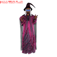 thumbnail image 3 of Halloween Animatronics Witch Clearance, Voice Activated Purple Escape Haunt Halloween House Decor & Fright Fest Prop, Life Size Animated Halloween Decoration Outdoor, 3 of 11