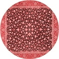 thumbnail image 1 of Ahgly Company Indoor Round Persian Red Traditional Area Rugs, 5' Round, 1 of 4