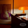 thumbnail image 3 of SUGARMOM Orange Mushroom Lamp - Retro Nesso Table Lamp with Remote That Works Up to 65ft Away - Dimmable Orange Lamp - Mid-Century 70s Funky Lamp for Desk (Orange), 3 of 5