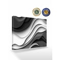 thumbnail image 2 of Black Grey Ombre Wall Art for Living Room,Canvas Picture Wall Decor for Bathroom Bedroom,Moire Modern Aesthetics Geometric Abstract Painting Artwork for Office Hallway Dining Room Decor 16"x20", 2 of 8