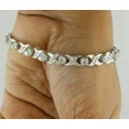 thumbnail image 5 of White Moissanite Tennis Bracelet 6.30 CT Round Cut 14k White Gold Plated, 5 of 5