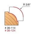 thumbnail image 2 of Freud 1-3/8 in. Dia. x 3/8 in. x 2-3/16 in. L Carbide Beading Router Bit, 2 of 2