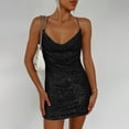 thumbnail image 5 of LSLJS Women's Fashion Sequins Sleeveless Solid Make Dress Formal Dresses, Prom Dress, 5 of 5