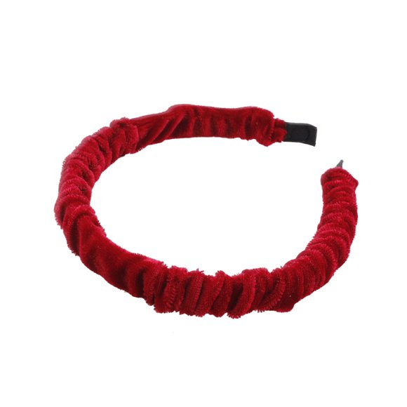Qarigey Diadema de moda coreana, diadema hecha a mano de Color sólido, accesorio de belleza, herramienta de estilismo para niñas de fiesta, suministros Accesorio para el cabello Rojo Qarigey AP011316-03B