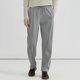 thumbnail image 1 of Ceisia Men's Linen Casual Trousers Summer High-Waisted Straight-Leg Business Pants with Drawstring Waist Gray XXXL Gifts, 1 of 9