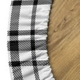 thumbnail image 5 of Ambesonne Plaid Fitted Round Tablecloth, Black and White Grid, 36"- 40" Diameter, Black White, 5 of 5