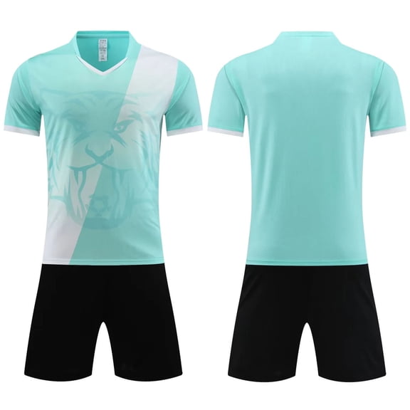NAISIBABY Boys Outfit Sets, Quick Dry Performance T-Shirt Elastic Waist Shorts Basketball Football Athletic Clothes 2-Piece Blue Size 12