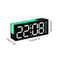 thumbnail image 3 of Reloj despertador digital con fecha y temperatura | Reloj LED con día y calendario | Reloj de escritorio multifunción para dormitorio, 3 of 6