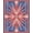 Red, Pattern 1, variant on ODIKA 4'x6' Machine Washable Non-Slip Area Rug, Molecular Chain Linked Hexagon Scientific Design High Traffic Rug, Blue, 185979