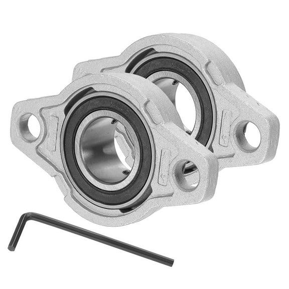 Uxcell Pillow Block Bearing 1" (25mm) Flange Pillow Block Housing Pack of 2