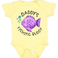 thumbnail image 3 of Inktastic Daddy's Fishing Buddy with Cute Purple Fish Boys or Girls Baby Bodysuit, 3 of 5