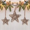 thumbnail image 4 of Adorno de estrella de ratán seco para mesa de Navidad, colgantes de árbol de Navidad, guirnalda de corona DIY, regalos de Año Nuevo, 1 unidad, 4 of 4