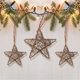 thumbnail image 4 of Adorno de estrella de ratán seco para mesa de Navidad, colgantes de árbol de Navidad, guirnalda de corona DIY, regalos de Año Nuevo, 1 unidad, 4 of 4