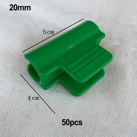 

40/50PCS Greenhouse Clamps Plastic Cover Netting Tunnel Film Hoop Clips Garden