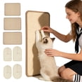 thumbnail image 2 of Sisal Cat Scratching Pad Self Adhesive Cat Scratcher Mat Wall Mounted Non Shedding Cat Scratching Board for Sofa Protection Durable Sisal Single Pack, 2 of 9