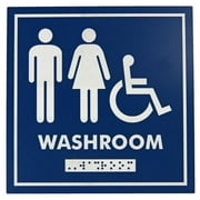 Frost Products 966 Male, Female & Wheelchair Washroom Sign with Braille Emboss