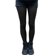 Black Opaque Full Footed Tights, Pantyhose for Women