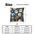 thumbnail image 5 of Baseball Luxurious Velvet Pillow Covers with Unique Patterns - Set of 2, 16x16, 18x18, 20x20 Inches for Throw Pillow Inserts - Ideal for Home Decor and Gifts, 5 of 6
