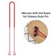 thumbnail image 2 of FLhrweasw Cuerda para El Cuello Con Correa Antipérdida Silicona para Galaxy Buds Pro (rojo), 2 of 8