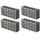 thumbnail image 2 of Bloque de terminales de 4 piezas, doble fila, alta corriente, abrazadera de tornillo, tira de barrera con cubierta, 600 V, 35 A, 4 posiciones (3504), 2 of 14