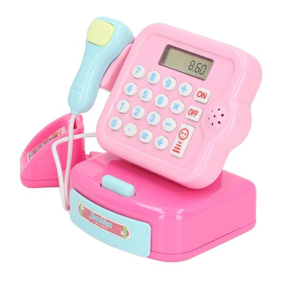 Kids Pretend Play Toy, Interactive Cash Register Toy Electronic Lifelike Sound For Children