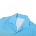 thumbnail image 3 of MYJAJAYI Boys Short Sleeve Button Down Shirts Shirt Summer Tops for kids Aqua Blue 6, 3 of 6