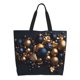 thumbnail image 1 of Balery Elegant Golden Blue Ornaments Bolsa Tote Estilo Estético con Cremalleras, Bolsa de Hombro, Bolsa de Compras Grande y Plegable, 1 of 8