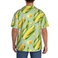 thumbnail image 3 of Kdxio Men's Hawaiian Shirt for Men Short Sleeve Shirt Fresh Sweet Corn Summer Casual Holiday Beach Button Down T-Shirts, 3 of 5
