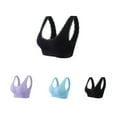 thumbnail image 2 of Samickarr Front Closure Bras For Women No Underwire Plus Size Bra 4PC Ladies Traceless Comfortable No Steel Ring Breathable Gathering Bra Woman Underwear无, 2 of 9