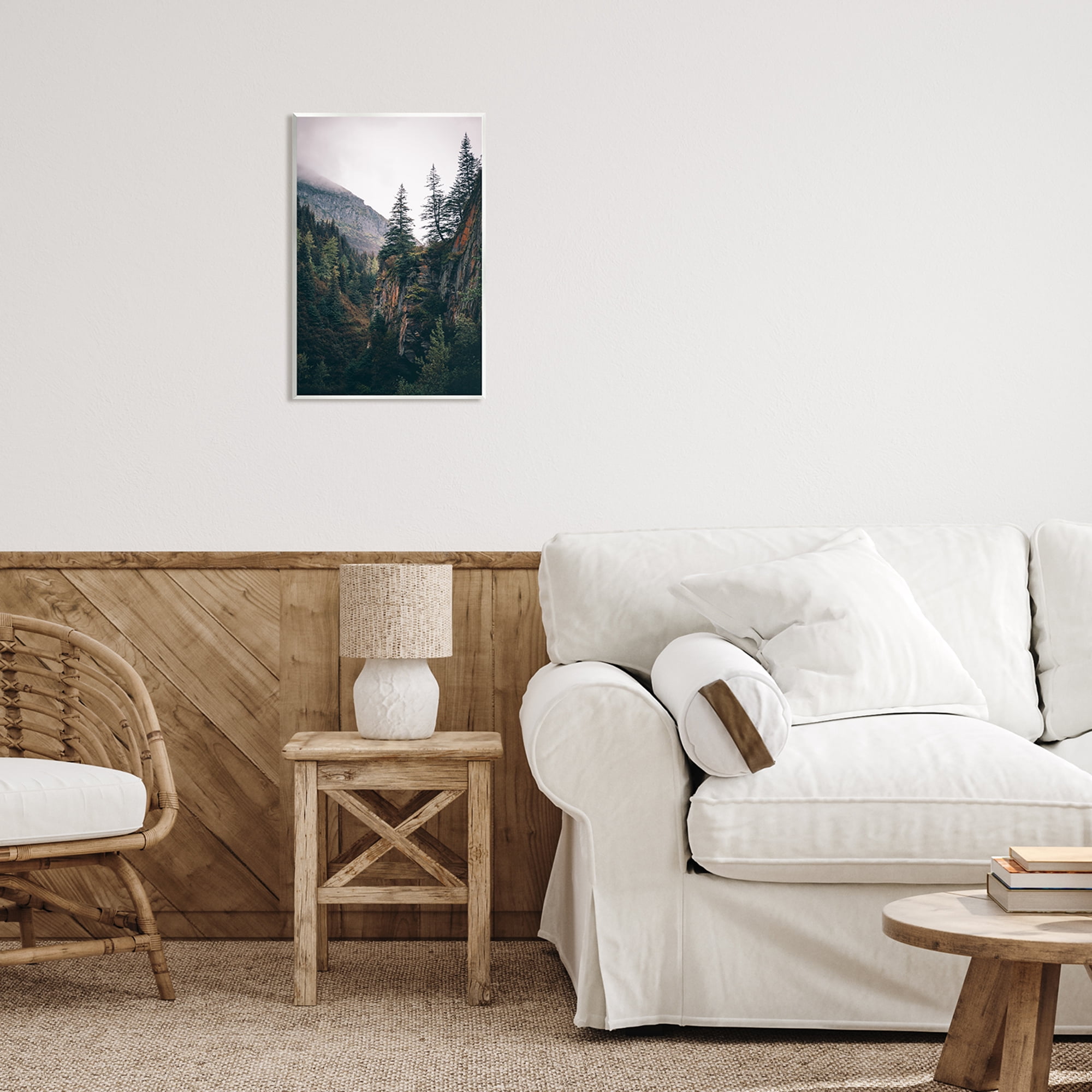 Stupell Industries Rustic Mountain Landscape Landscape Photography Unframed Art Print Wall Art, 13 x 19