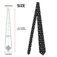 thumbnail image 2 of Fuzoiu Crescent and Stars Print Men's Necktie,Business Necktie,Mens Ties for Business Wedding Graduation, 2 of 7