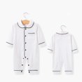 thumbnail image 1 of Mono para recién nacido de 0 a 24 meses, ropa para bebé, disfraz para niño pequeño, ropa de casa larga sólida, pijama de algodón puro, venta al por mayor, 1 of 4