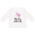 thumbnail image 3 of Inktastic My Gigi Loves Me Unicorn Girls Girls Long Sleeve Toddler T-Shirt, 3 of 5