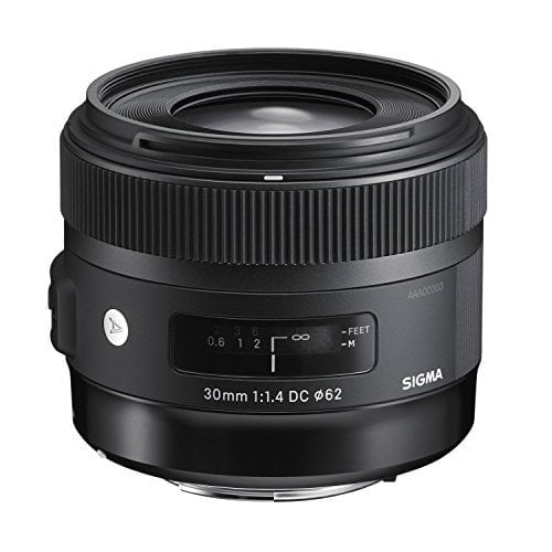 Sigma 30mm f/1.4 DC HSM Lens for Canon Digital SLR Cameras (Black) - International Version (No Warranty)