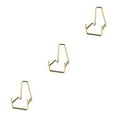 thumbnail image 2 of Baohd Iron Ores Stone Display Stand Desktop Rock Holder Decor Base Home Office Golden S 3Set, 2 of 6