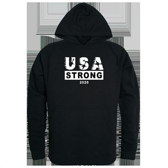 Rapid Dominance USA Strong 3 Graphic Pullover Sweatshirt, Black - Extra Large