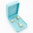 thumbnail image 2 of Lavencious Oval Dangle Jewelry Set Cream Color Pearl Necklace & Earrings Sets for Women, 2 of 3